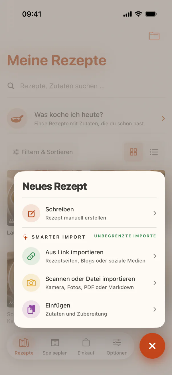 CookClip-Rezeptimport aus Links, Fotos und Text