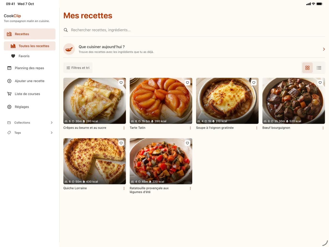 Bibliothèque sur iPad