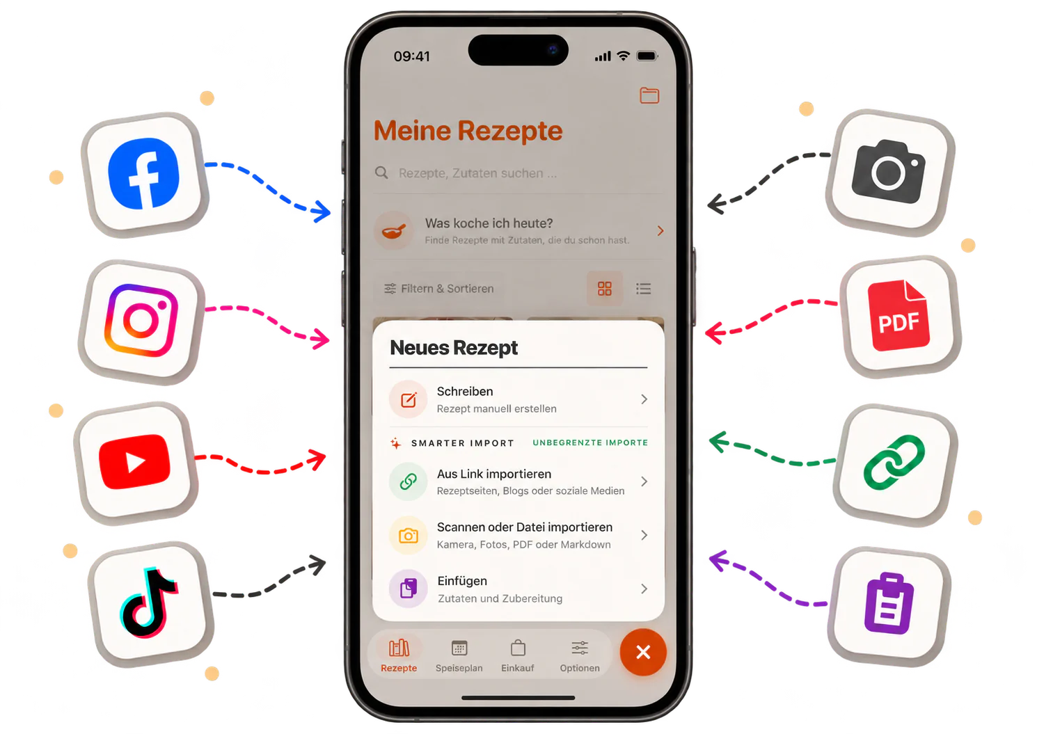 CookClip-Rezeptimport aus Links, Fotos und Text