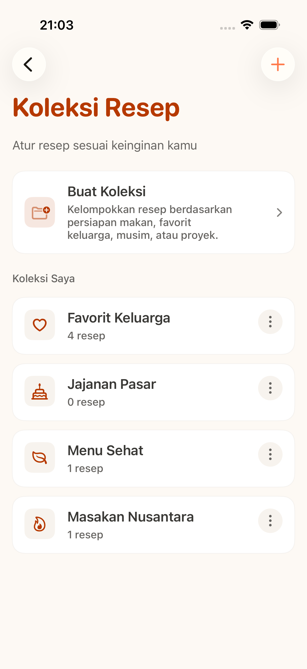 CookClip iOS recipe organizer collections